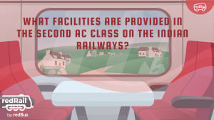 What facilities are provided in the second AC class on the Indian Railways?